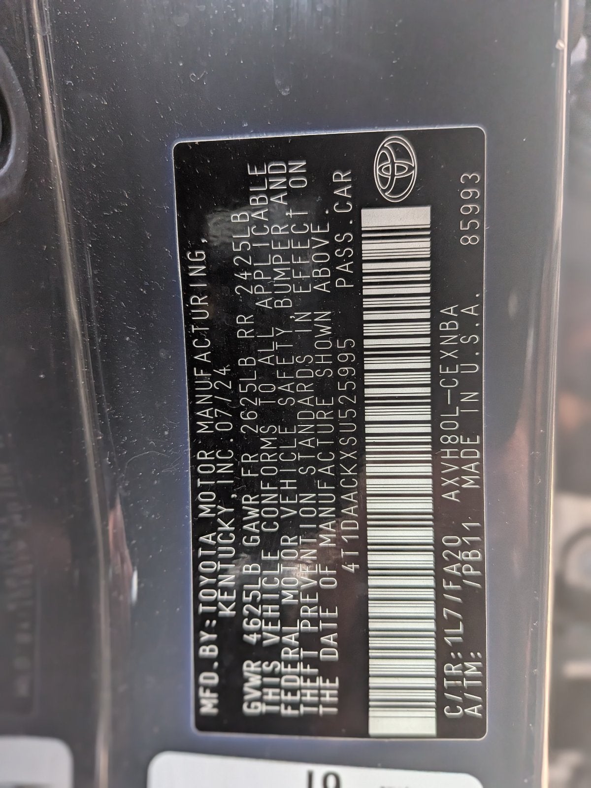2025 Toyota Camry LE